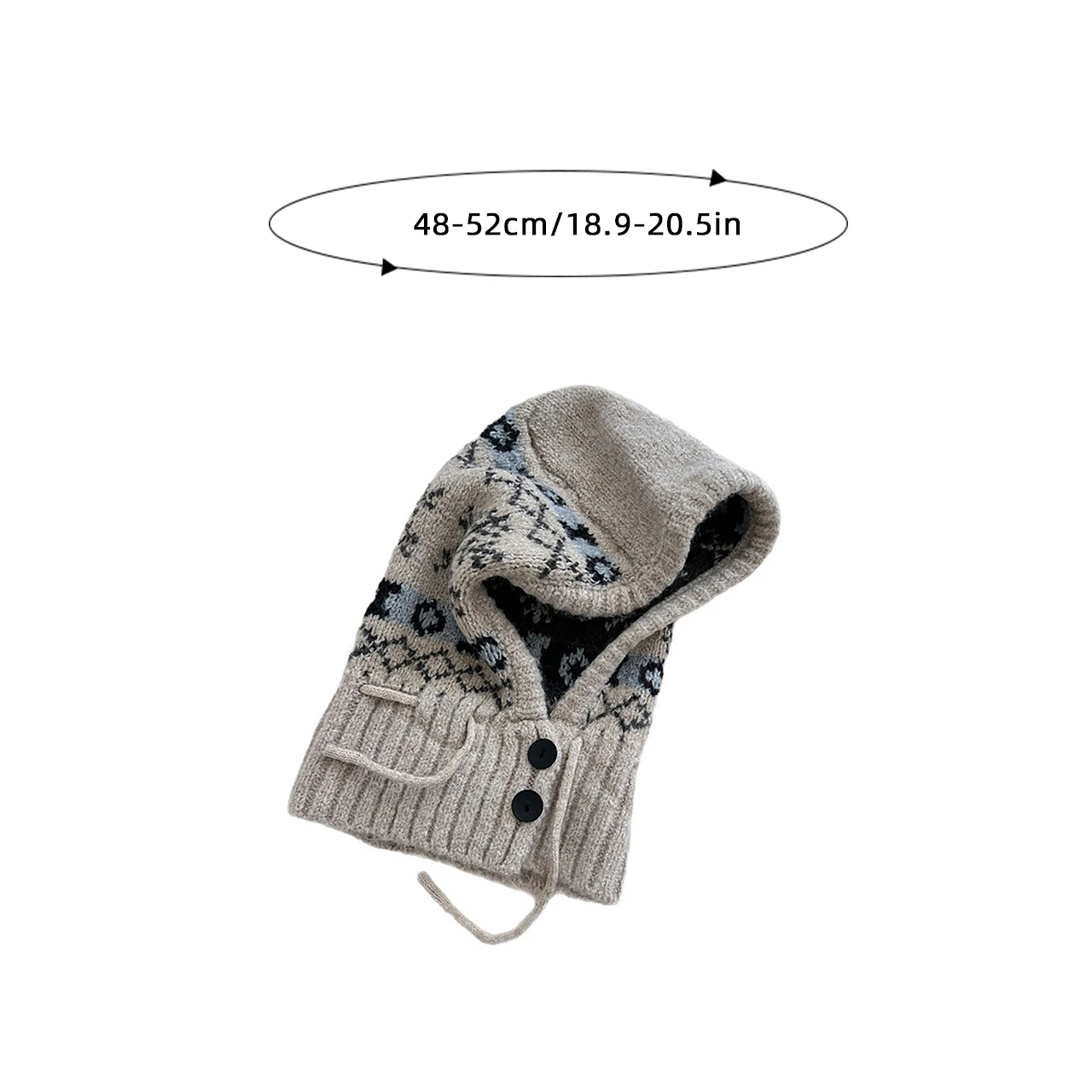 الشتاء الاطفال وشاح قطعة واحدة قبعة موضة الأطفال محبوك قبعات حماية الأذن الدافئة بالاكلافا القبعات 4-10 سنة الطفل مقنعين قبعة