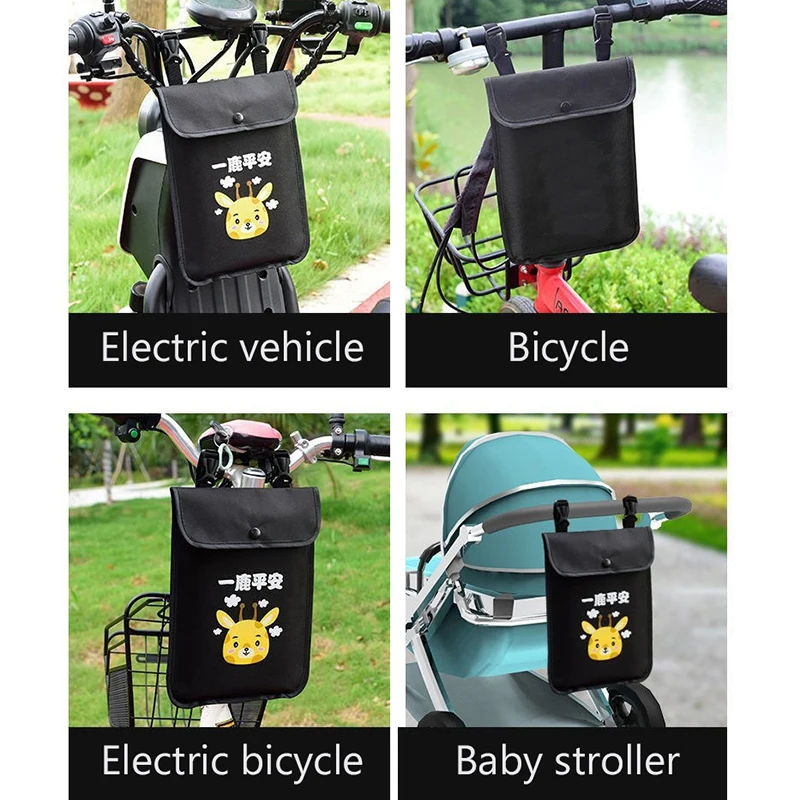 Scooter Bike Double Layer Bag Handle Front Large Capacity Three-dimensional Storage Bag Motorcycle Bag Bag Storage Bag