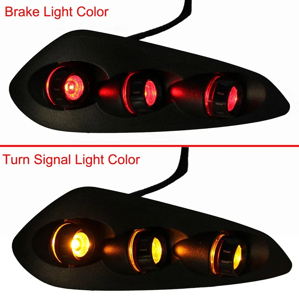 1 Pair Red Motorcycle LED Integrated Tail Light Rear Turn Signals Indicators Flashers For BMW S1000RR 2023-2026 M1000RR 2023-24 view 4