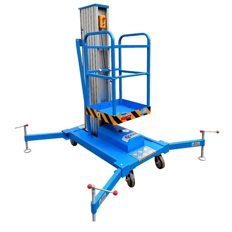 Belift Single Mast Man Lift Table Aerial Work Platform Portable Electric Work Platform Lifts Scissor Lift Platform Wholesale