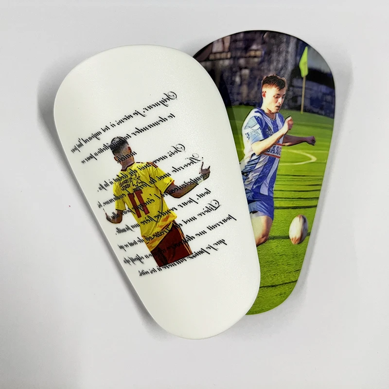 Personalizado Super Mini Caneleiras para Crianças e Adultos, Personalização de Foto Pessoal, Futebol Shinpads, Presente de Natal Infantil, 5-8cm,