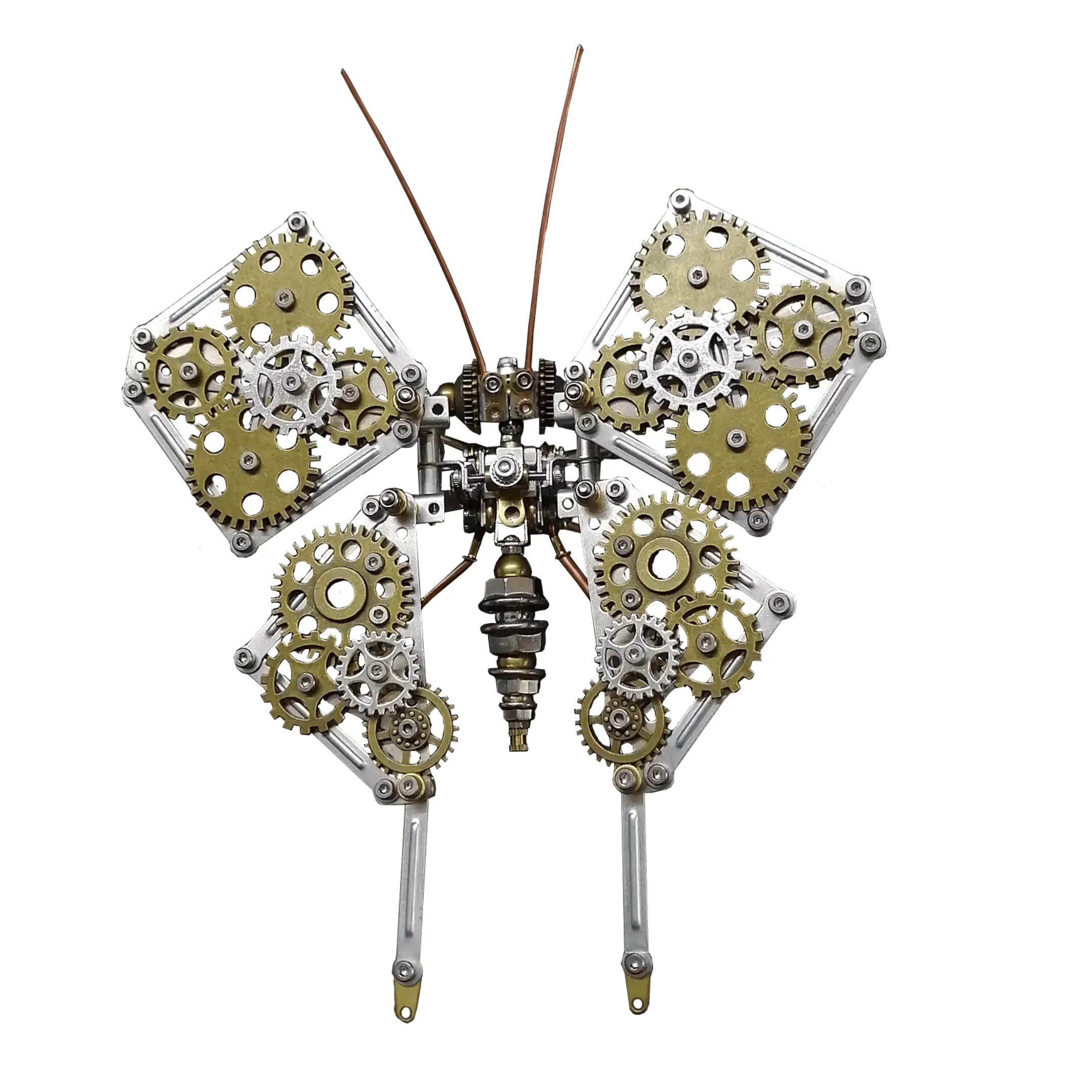 Metal Mechanical Spinning Top Toys Stainless Steel Fidget Spinner Desktop Gyro Antistress Toys For Kids Adults  ( No Base )