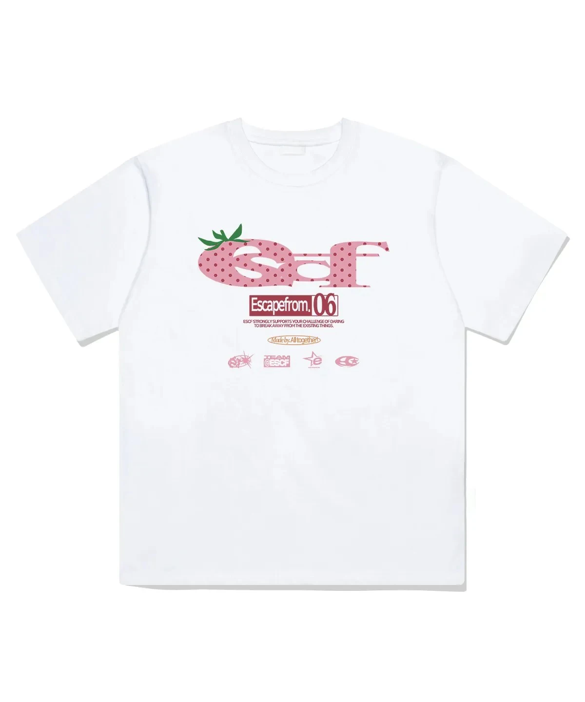 New Simple Letter Sweet Short Sleeve Oversized T-shirt Y2k Korean Retro Casual Cotton Fashion Harajuku Couple Street Casual Tops