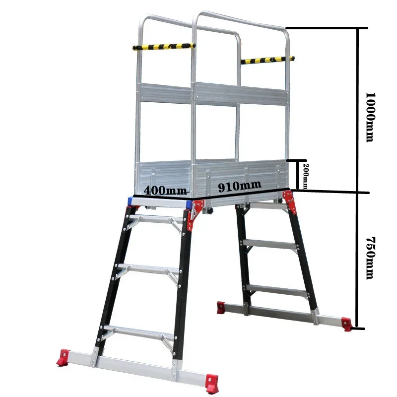 Kung Fu Horse Bench Scaffolding Fiberglass Safety Fence Folding Work Handrails Platform Ladder