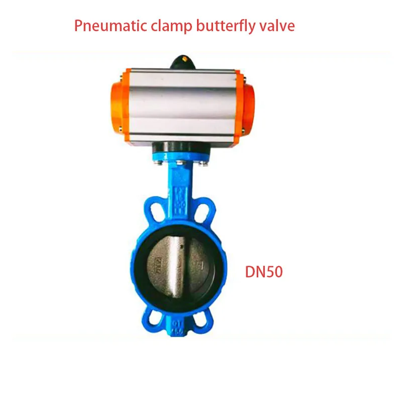Pneumatic Clamp Butterfly Valve 304 Valve Plate Butterfly Valve Double Acting Pneumatic Center Line Butterfly Valve