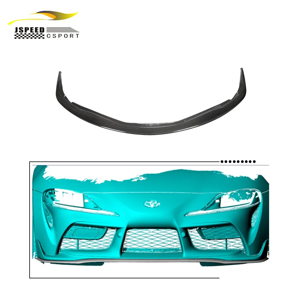 

Suitable for The JC-style carbon fiber front bumper lip of the Toyota SUPRA 2019-2020