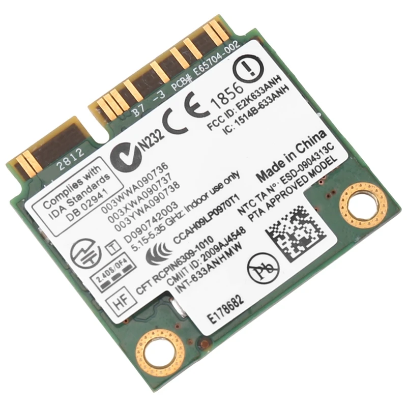 HOT-6300AGN 633ANHMW Wireless Wifi Card Mini Pcie Card 802.11A/G/N 2.4G+5.0 Ghz For Lenovo Thinkpad T410 T420 T430 X220 Y460