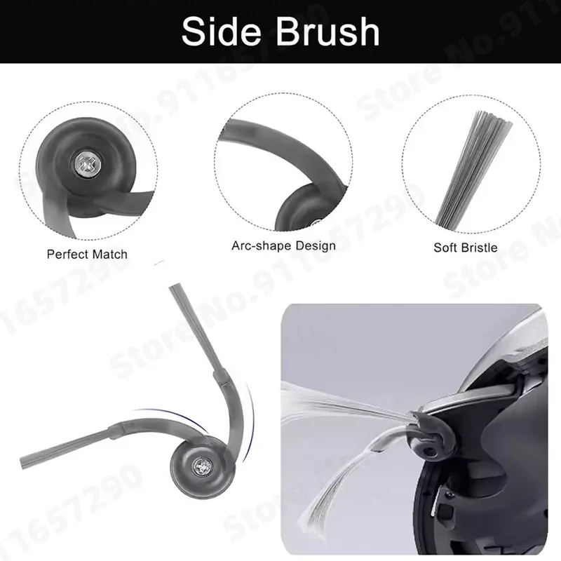 Compatible for Roborock Saros 10 Accessories Main Side Brush Hepa Filter Dust Bag Mop