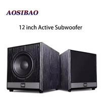 12 Inch Active Subwoofer 6 Ohm 250W High-power Home Speakers HIFI Speakers Sound Box is Suitable for Amplifier Audio