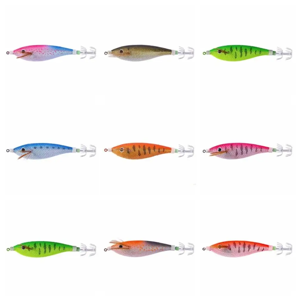 Long Distance Wood Shrimps Lures Luminous Artificial Luminous Squid Jig Simulation High Quality Octopus Lure Freshwater