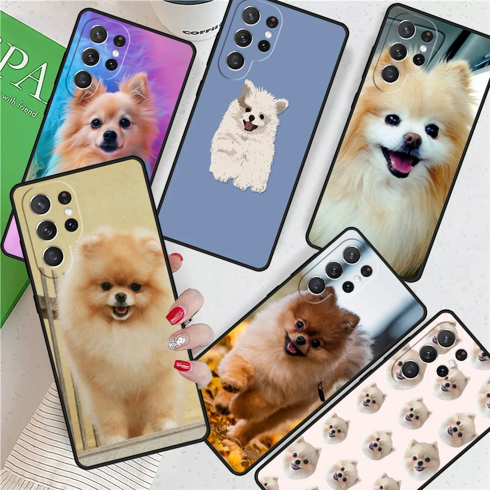 Pomeranian Dog For Samsung Galaxy S24 Ultra S21 S22 S8 S9 S10E Note 10 20 Plus FE S23 Phone case Cover Coque