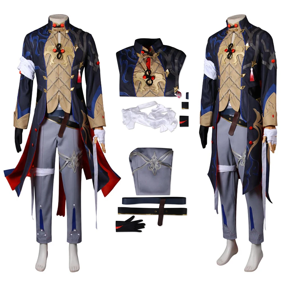 

Ren Cosplay Costume Game Honkai Star Rail Top Pants Adult Men Outfits Halloween Carnival Party Role Disguise Suit