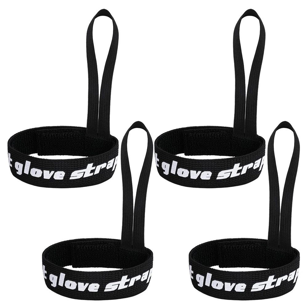 4 pezzi cinturino per guanti da snowboard cinturino da polso elastico per guanti da sci supporto per guinzaglio per campeggio sci attività all'aperto