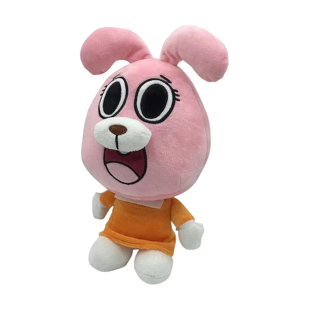 25CM Cute Cat Bunny Stuffed Toy Birthday Present Gifts For Children KidsCartoon Amazing World Gumball Darwin Anais Plush Doll