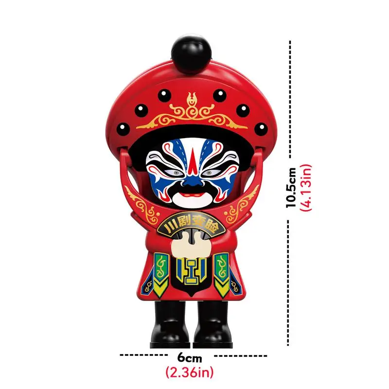 Gesichts wechsel Figur chinesische Volkskunst puppe mit 4-Stil Gesichts wechsel methoden Statuen für Wohnkultur ändern Gesicht Geschenke für