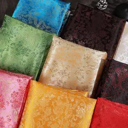 Dragon Pattern Brocade Jacquard Fabric By Meters for Clothes Decoration Costumes Handicraft Diy Sewing Needlework Cloth Green