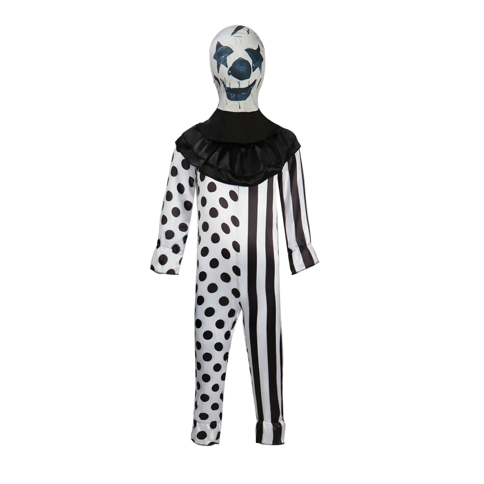 

Role-playing Suit Halloween Soulless Clown Costume Black And White Killer Clown Cosplay Devilish Stage Performance Costume