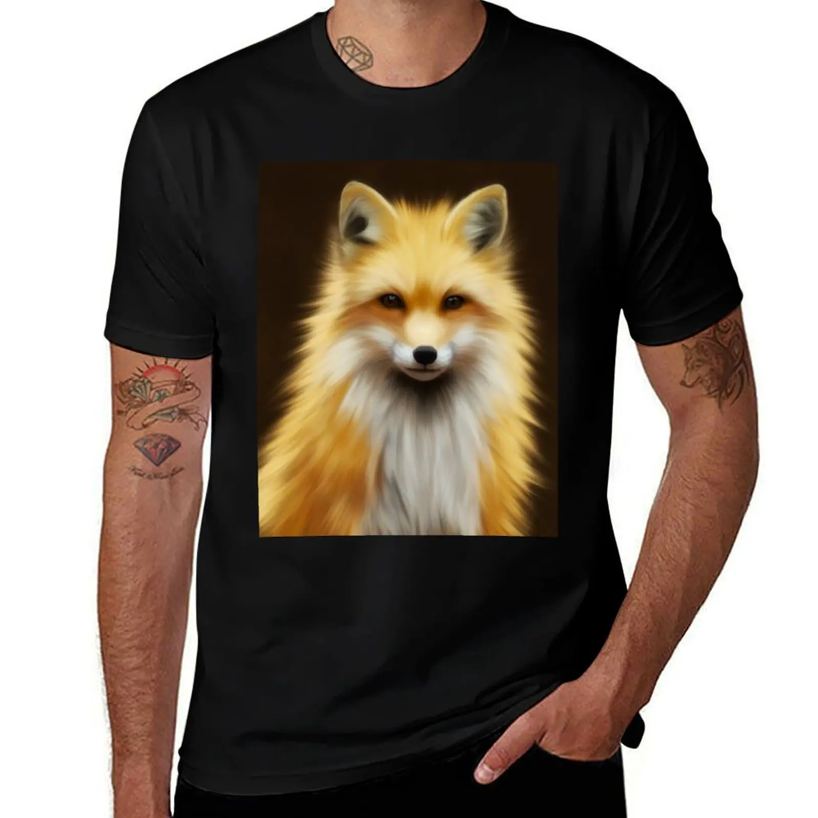 

Fluff T-Shirt Modern Print Casual T-Shirt