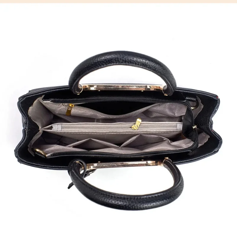 PU Leather Crossbody Shoulder Bags, Adjustable Strap, Plain Design, All Seasons, Perfect Gift for Mom & Girlfriend view 3