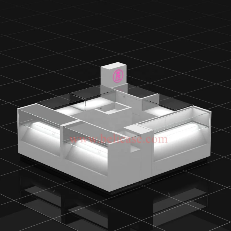 서랍이 있는 패셔너블 쥬얼리 디스플레이 쇼케이스, 카운터 장식, 새로운 디자인, LED 조명 쥬얼리 쇼케이스, 상점용 키오스크