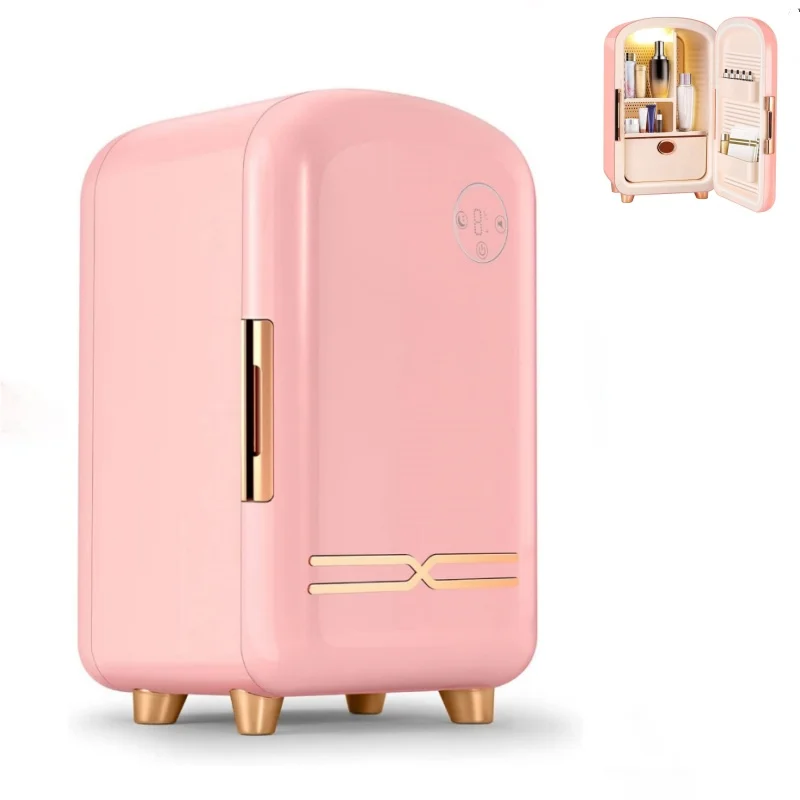 

12L Mini Beauty Makeup Refrigerator Cosmetics and Skincare Cooler Portable Constant Temperature Mask Freezer Household Appliance