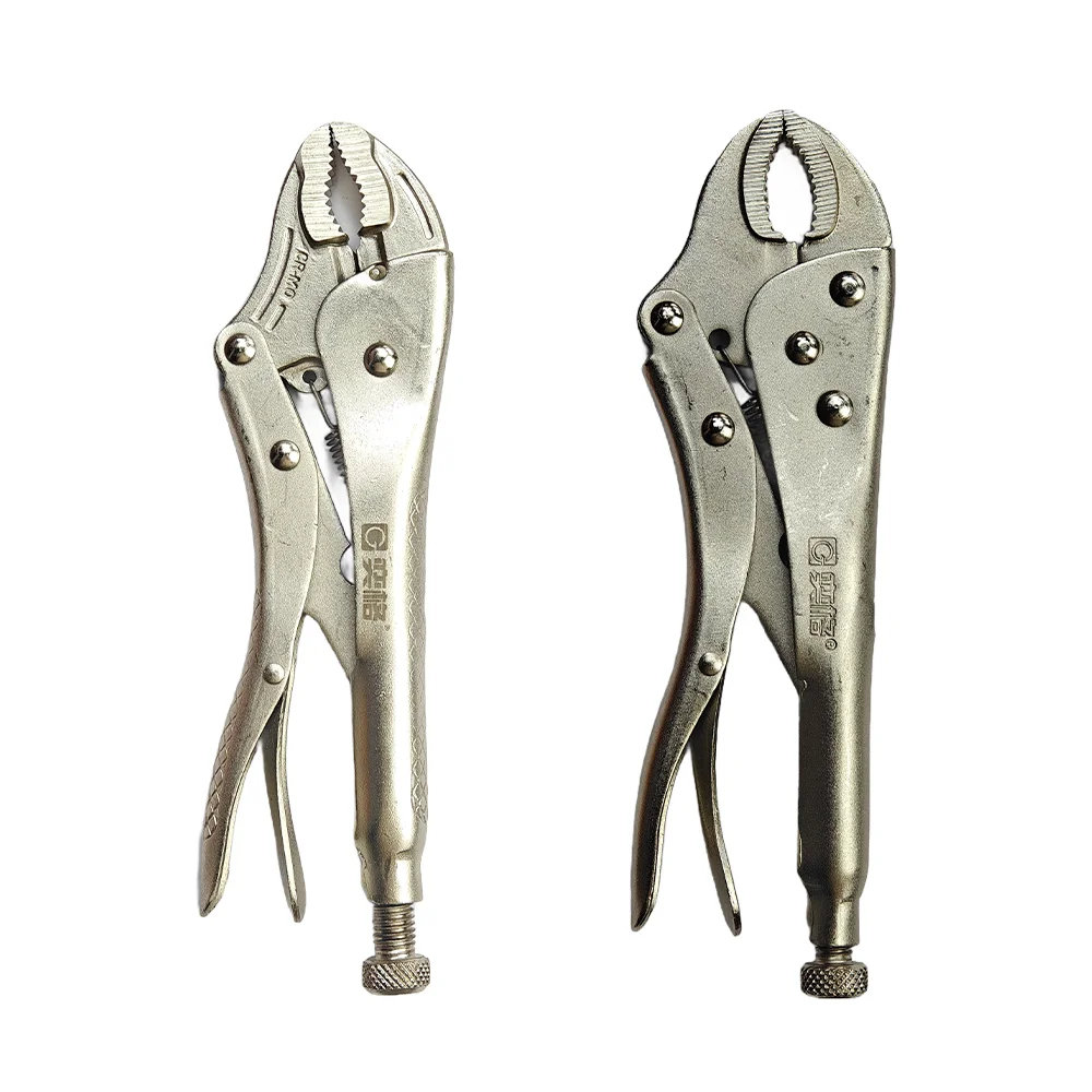 

Home DIY 10 Inch High-end Round Mouth Reticulate Pattern Locking Pliers Industrial Labor Saving Sealing Hand Tool