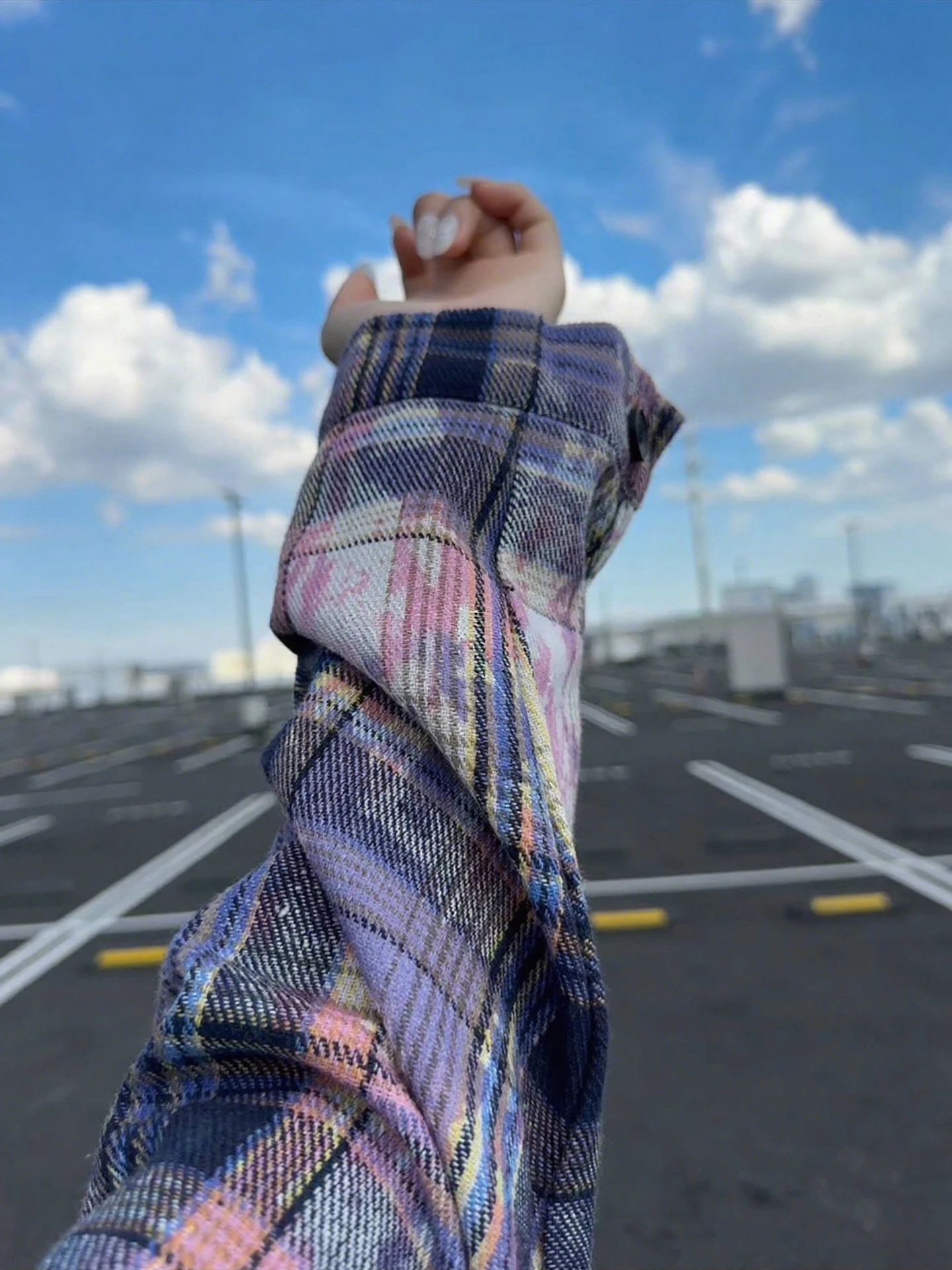 

Men's Plaid irt Tie-Dye Long Sve Autumn American Retro Design High Couplen Loose Fit Youthful Wear Resistant Button up