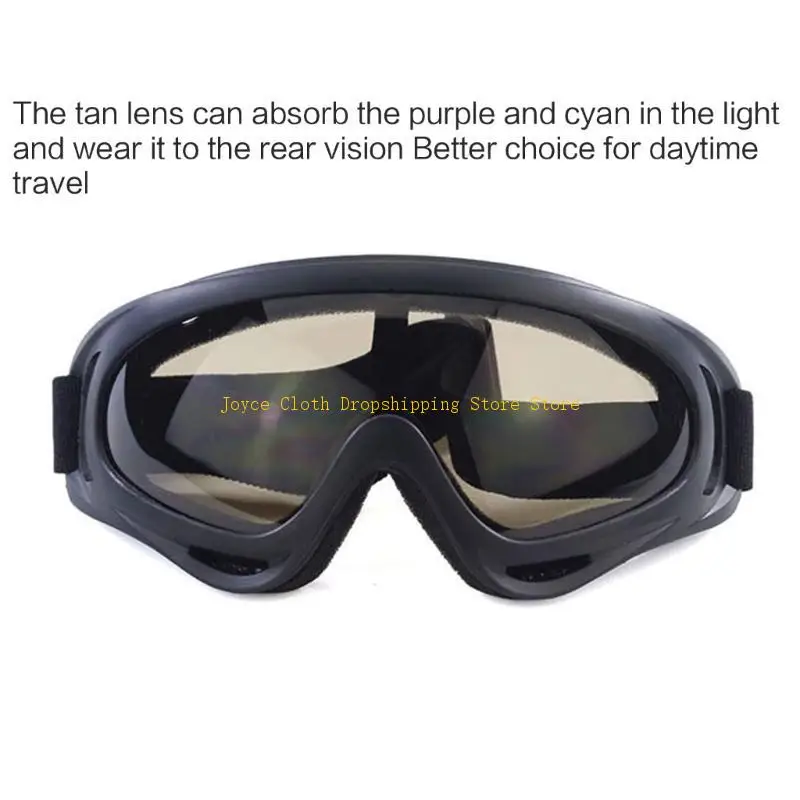 

Windproof Motorcycle Sunglasses Dustproof Anti-glare Goggles Motorcycle Goggles Motorcycle Riding Glasses With Foam 10CD