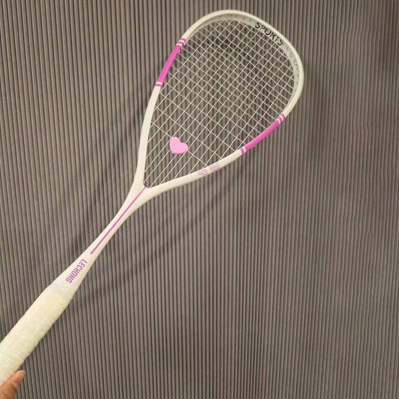 Professional Squash Racket Lightweight Full Carbon Squash Rackets Beginner Practice Training Rackets Portable Sports Equipment