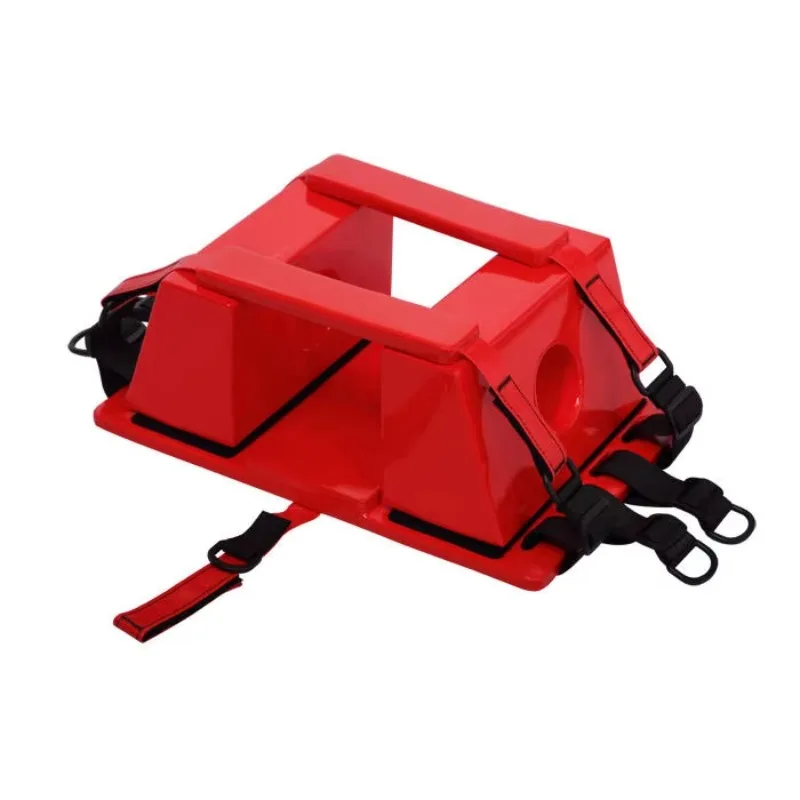 

Emergency high-density plastic head retainer for use with spine plate
