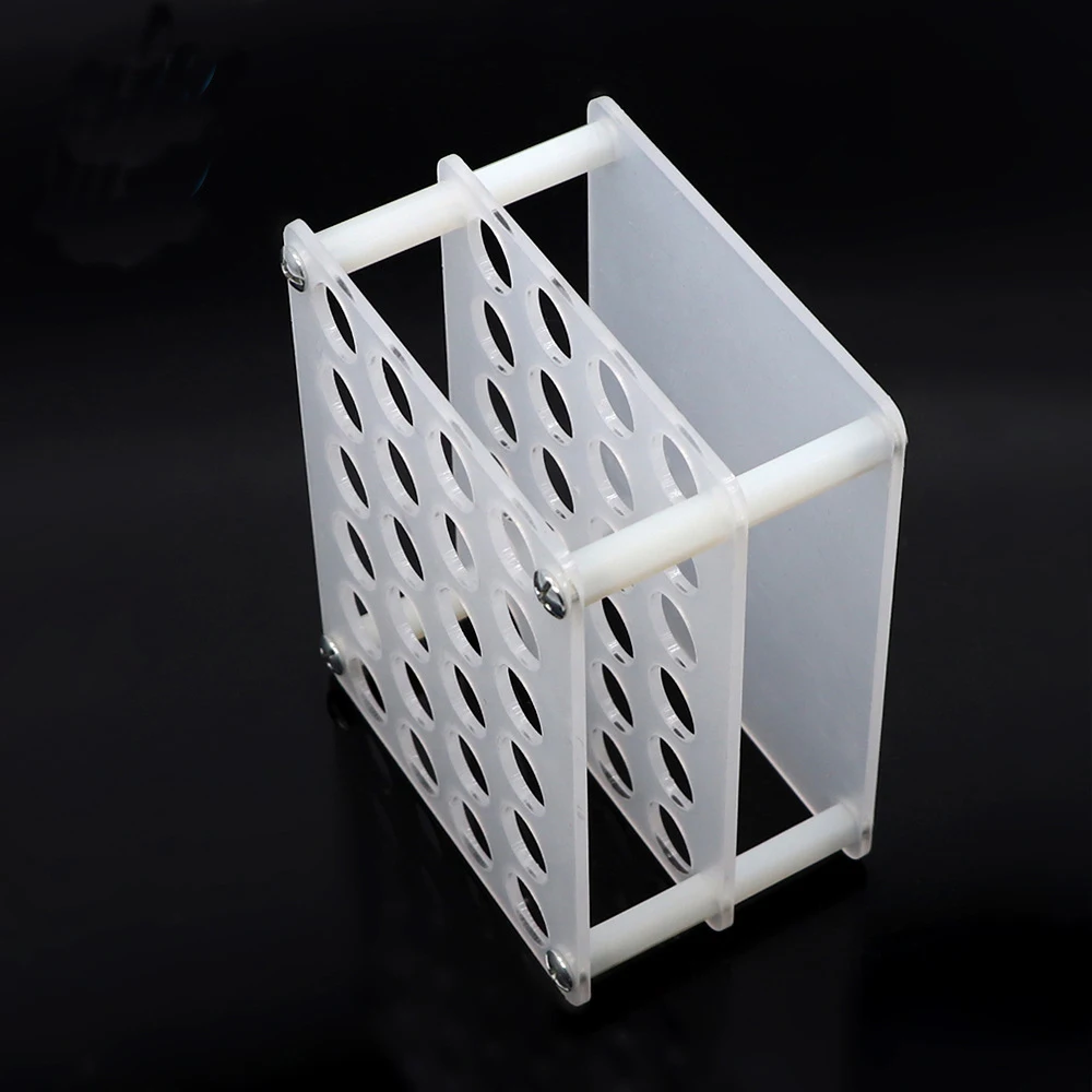 Caja de almacenamiento de destornilladores, caja de herramientas acrílicas, estante de almacenamiento de componentes electrónicos, Chips IC, soporte para herramientas de reparación de teléfonos móviles, 1 pieza