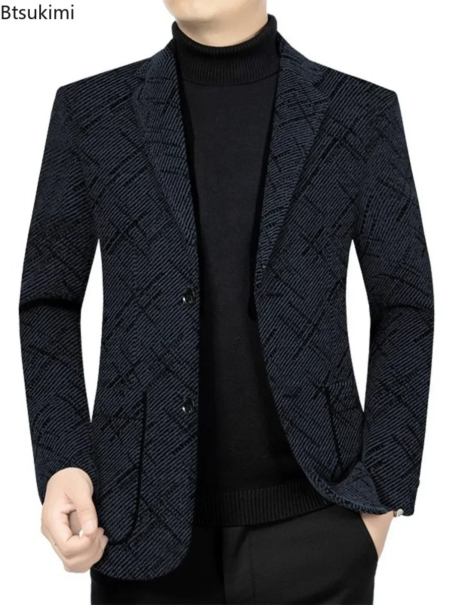 

Men's Formal Business Blazers Korean Design Single-breasted Suits Coats 2025 High Quality Male Slim Fit Blazers Jackets Size 4XL