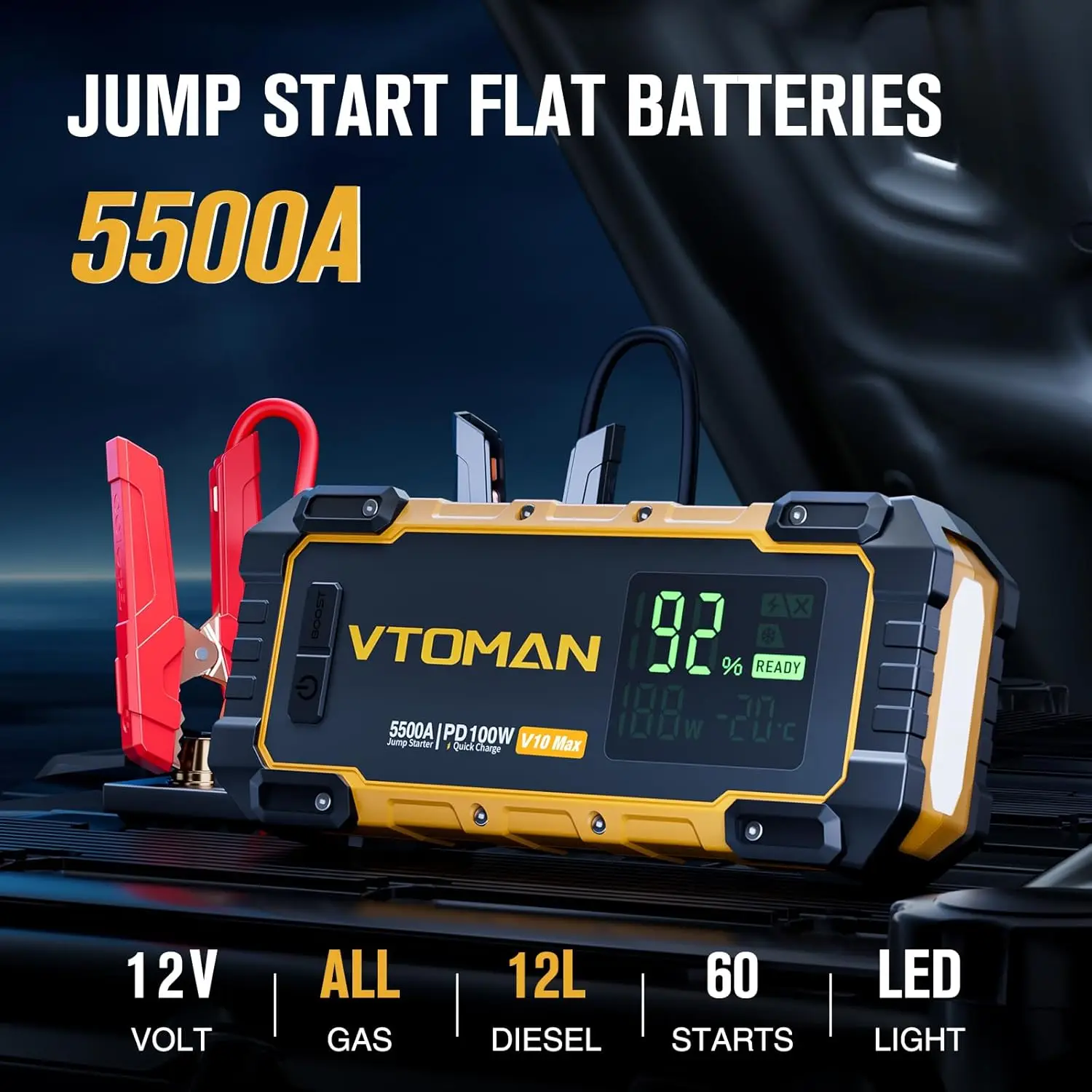 V10 Max 5500A Jump …
