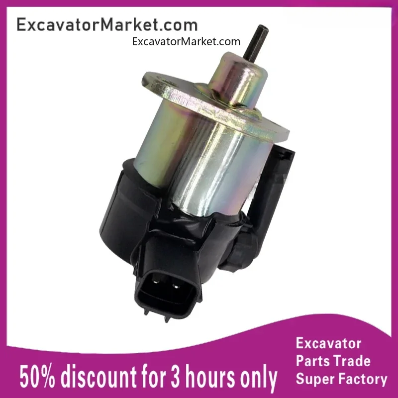 

For KUBOTA KOMATSU PC 1C010-60015 flame extinguisher engine flameout solenoid valve flameout switch accessories For excavator