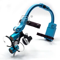 Blue Dental LED HeadLight Lamp For 2.5X 3.5X Magnification Binocular Loupes 5W Surgical Headlight Lab Equipmen