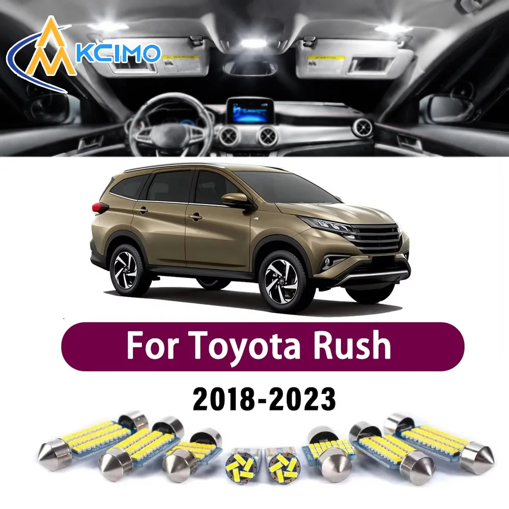 

LED Interior Light Kit For Toyota Rush 2018-2023 Dome Map Lamp White Blue Car Accessories Super Bright
