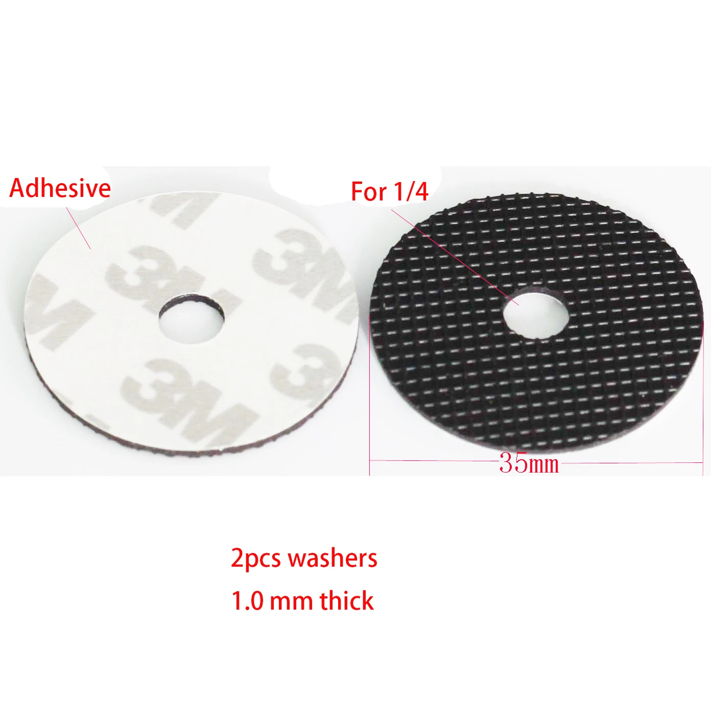 Two 35mm Rubber Washer with 1/4