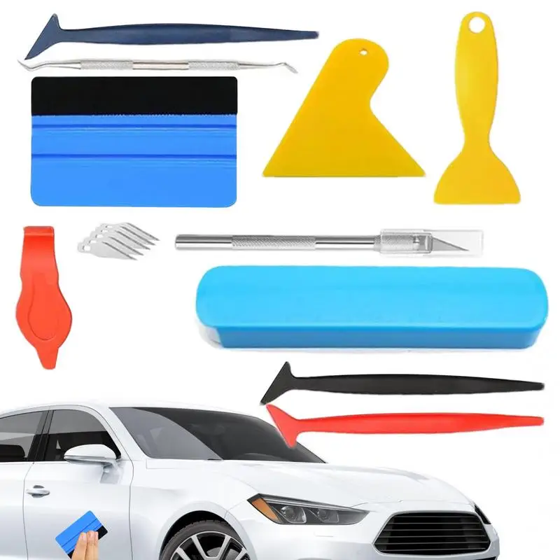 

Window Tint Tools Felt Squeegee Auto Vinyl Scraper Glass Protective Film Wrapping Installation Set Felt Squeegees Wallpaper Tool