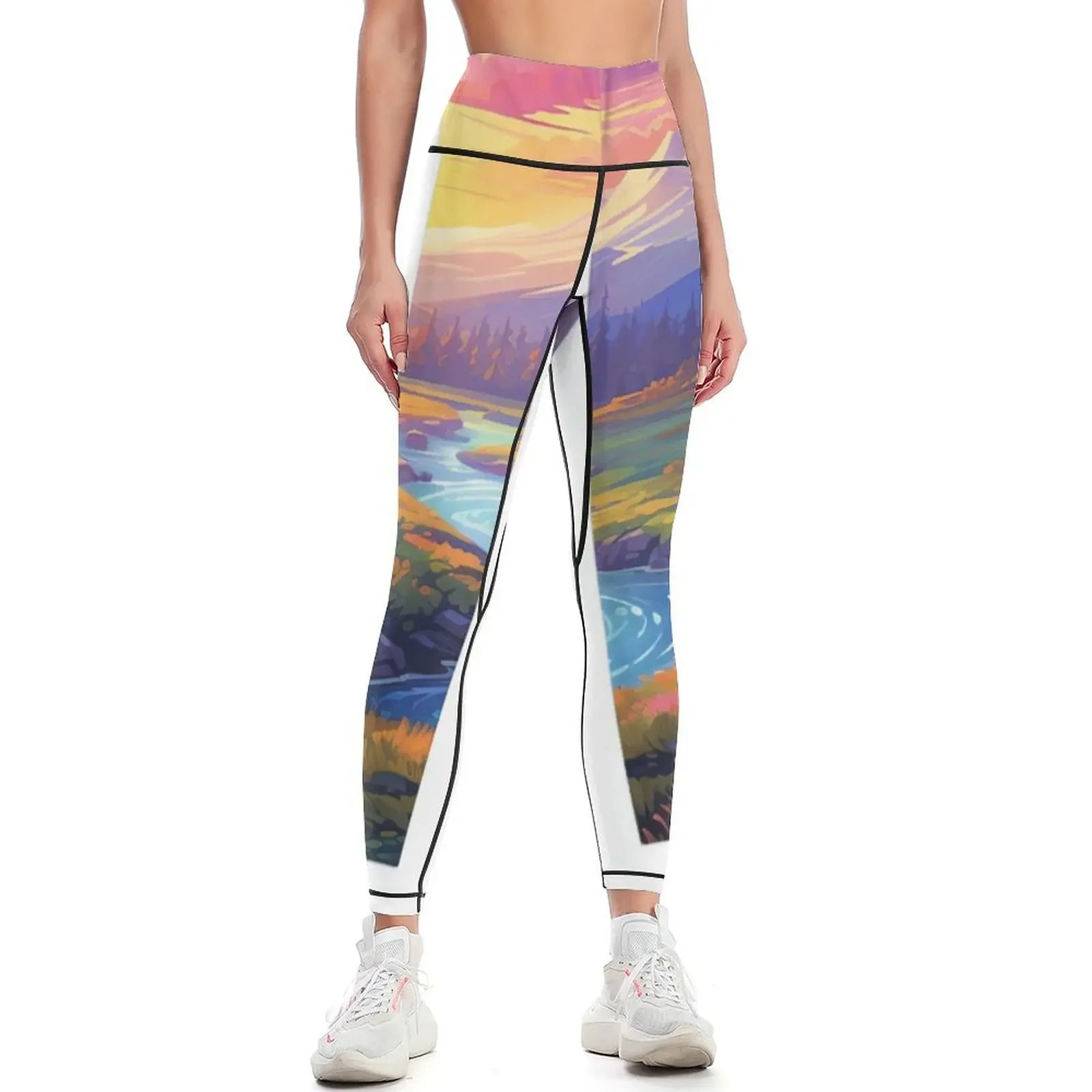 

Colors of Nature Leggings Women's sportswear Women's high waist leggins push up woman Sportswear woman gym Womens Leggings