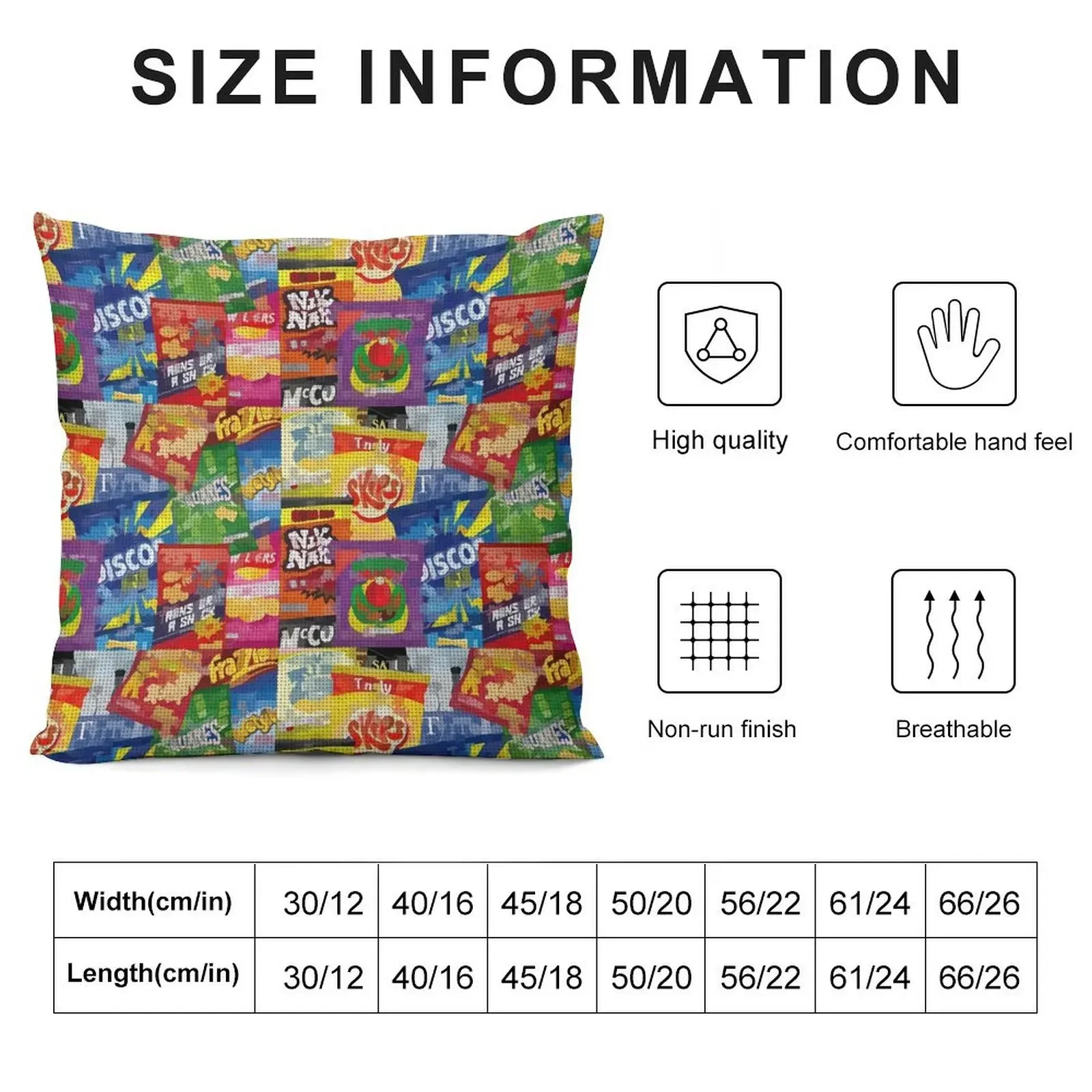 Crisp Packet Montage Throw Pillow Plaid Sofa Cushions For Sofa pillow