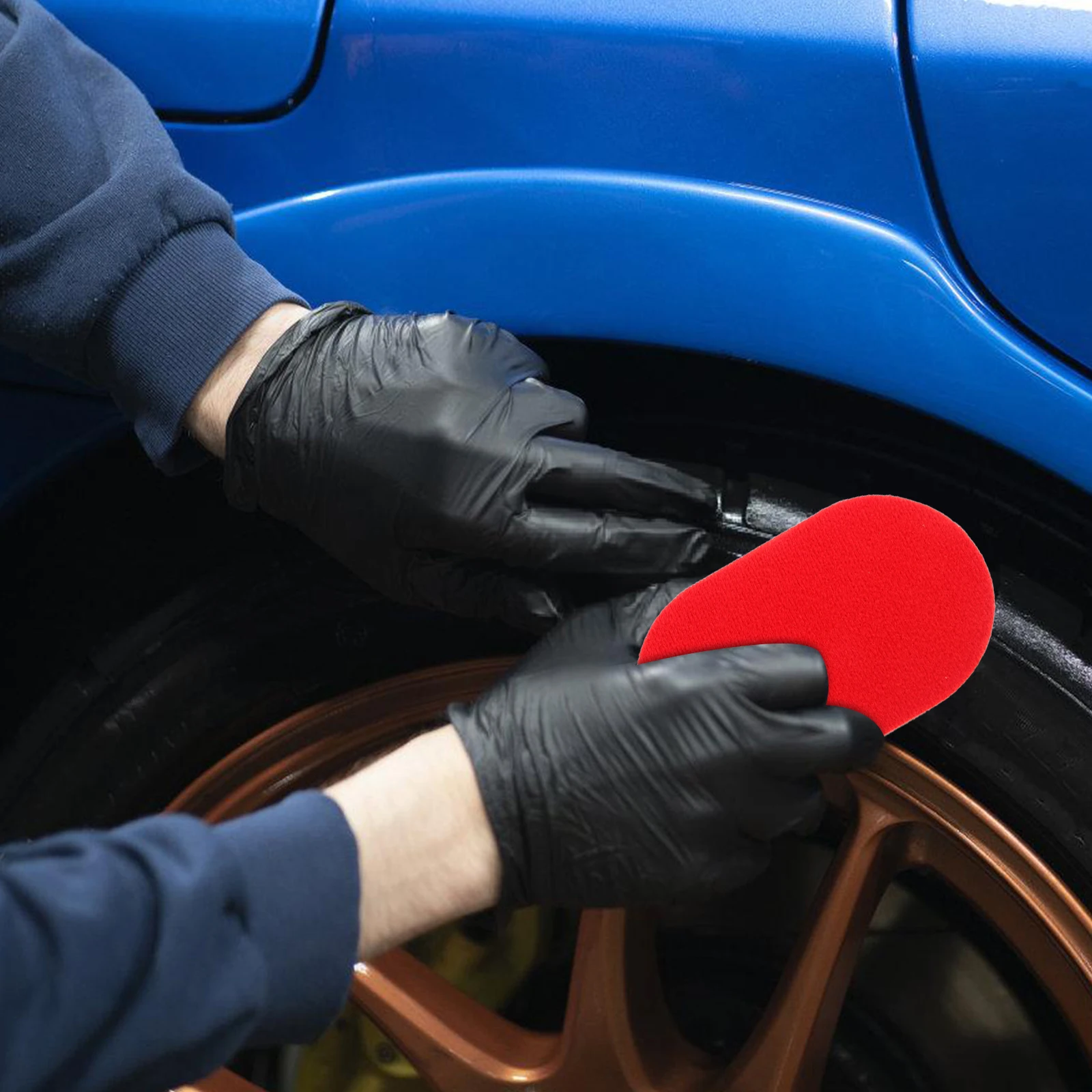 

Car Tire Brush Wash Supplies Beauty Tool Detailing Brushes Car Dust Rim Cleaner Truck SUV Wax Applicator Foam Pads Soft