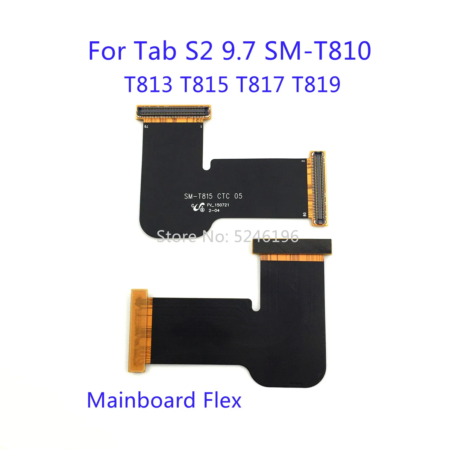 1 peça placa principal de carregamento conectar cabo flexível da placa principal para Samsung Galaxy Tab S2 9.7 SM-T810 T813 SM-T815 T817 T819 substituir parte.