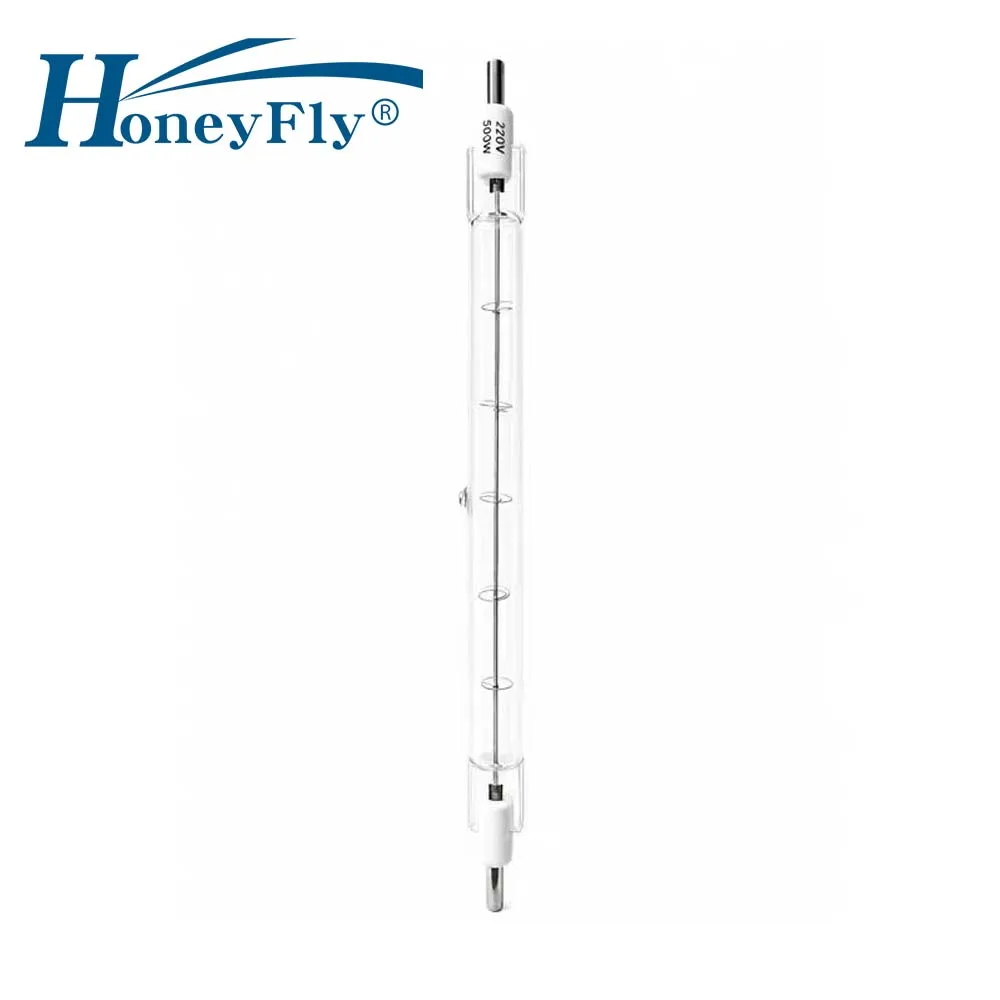 HoneyFly 5pcs Oven Halogen Lamp Bulb 220V 300W/500W R7s+pins 17.5cm/6.89inch Heating Customized Support for Roast Duck Oven