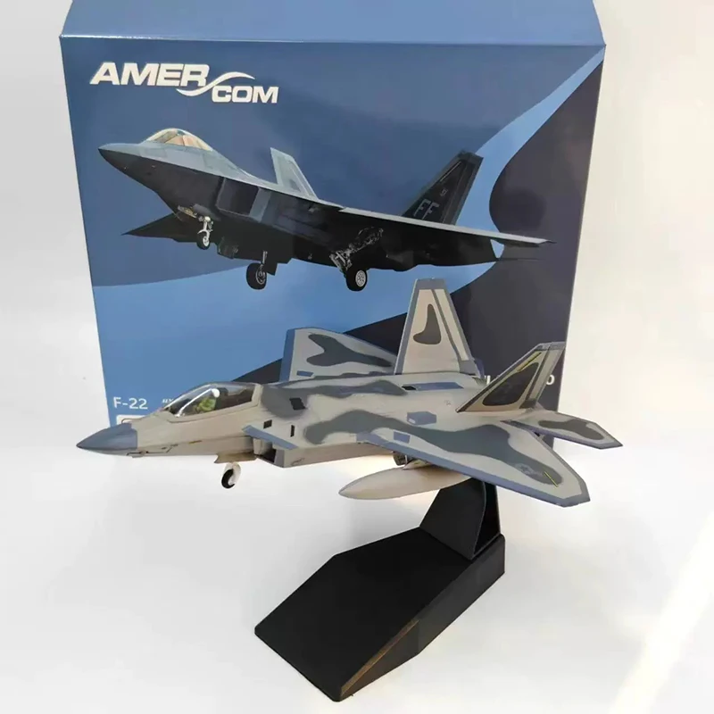 

Литой под давлением масштаб 1:100 F-22 сплав истребитель модель самолета статическая коллекция украшенные праздничные подарки игрушки