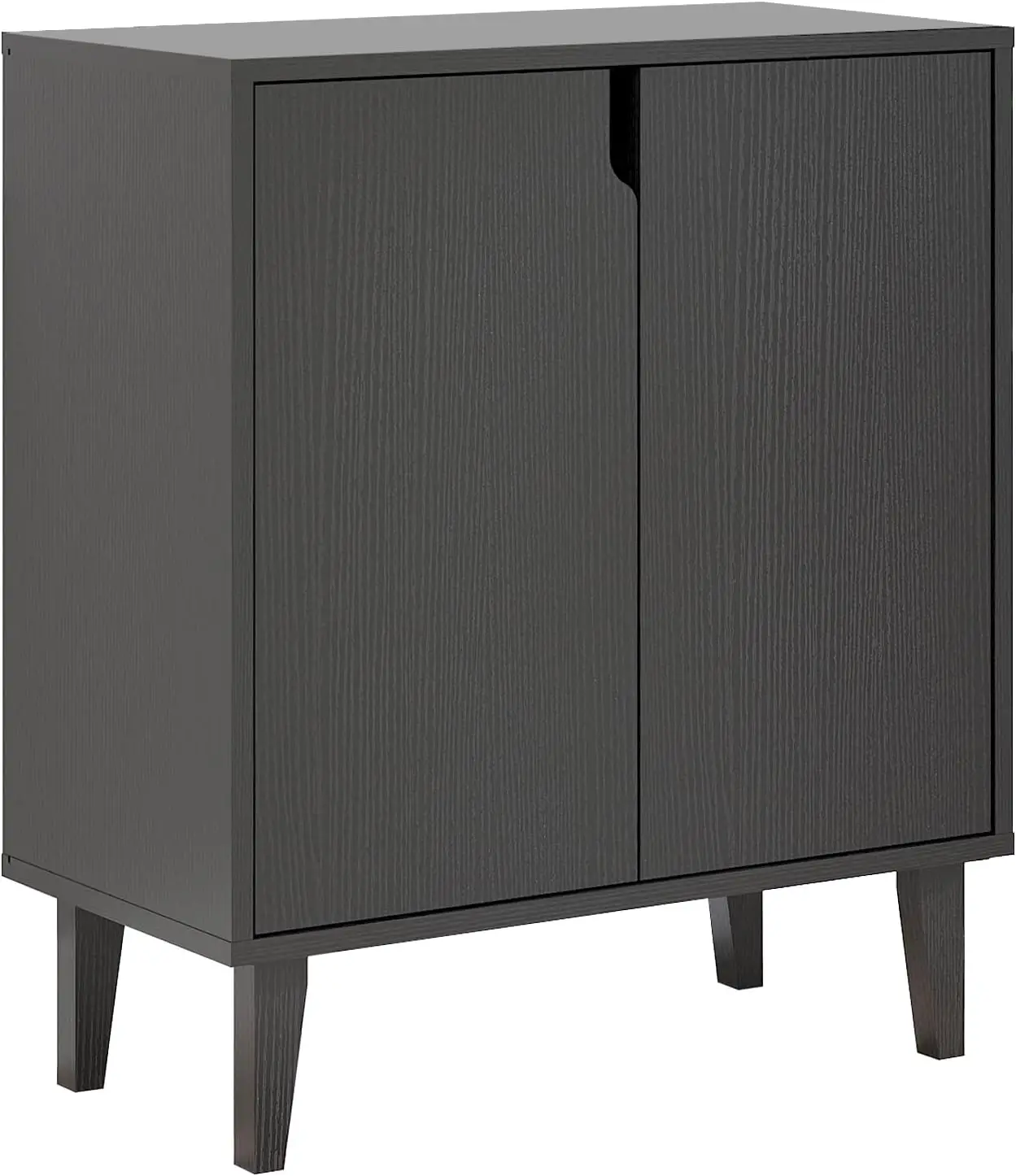 2 Door Kitchen Buffet Storage Cabinet Accent Console Table for Dining Living Room Hallway Office in Black