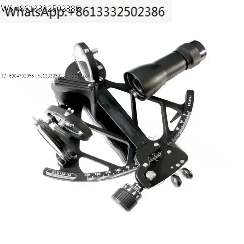 GLH130-40 Copper Marine Sextant with Light 370331 Navigational Navigator Measuring Range -5° to 130°