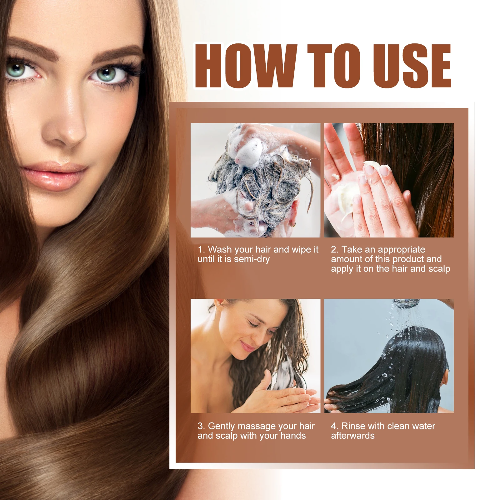 2/4pcs 120ml Batana Oil Conditioner Moisturising and Hydrating Hair Mask Improve dry, frizzy, soft and fluffy Hair Care Products image 6
