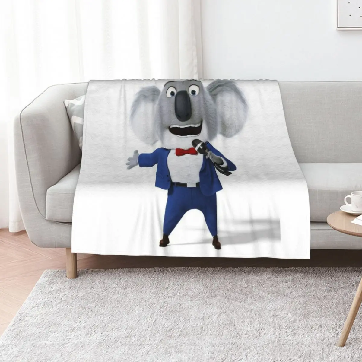 

Buster Moon Throw Blanket Color Fast Cozy Throw Blanket