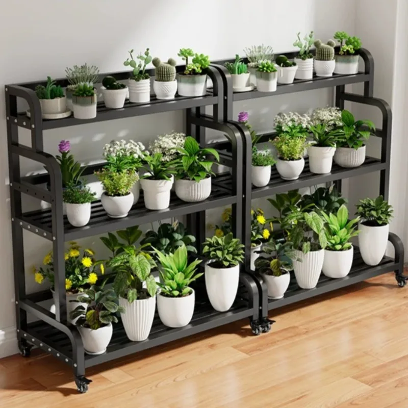 Big White Plant Stand Multiple Flower Outdoor Garden Plant Stand Display Terrace Muebles Para Plantas Front Porch Furniture