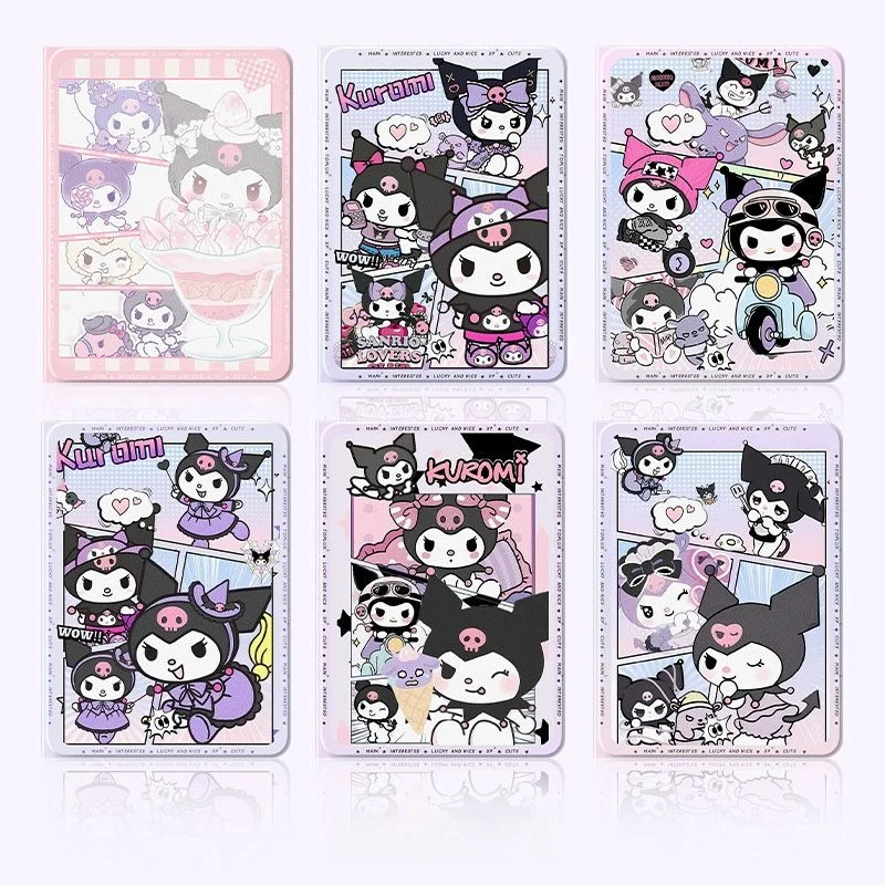 

Чехол Sanrio Kuromi для iPad 11th A16 11in Pro 21 9th 10,2in Чехол для планшета Air4 10th Air5 6 Mini 6 7 8,3in Защитный чехол